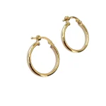 گوشواره طلا 18 عیار سه بعدی زنانه مدرن